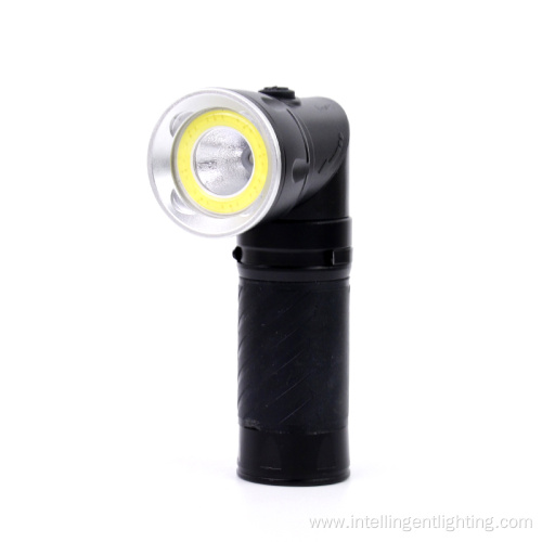 Aluminum USB Rechargeable Cheap Adjustable COB Torch Light